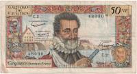19.Francja, 50 N.Franków 1959 rzadki, St.3+