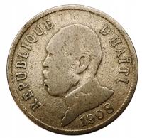 HAITI 50 CENTIMES 1908 PIERRE NORD ALEXIS - RZADKA