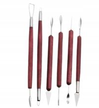 Dłuta rzeźbiarskie do modelowania gliny i ceramiki 6 narzędzi