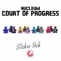 Meeple Stickers: zestaw naklejek do Nucleum - Court of Progress