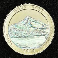 USA 25 CENTS Ag 2010 S PARKI USA HOLOGRAM - MOUNT HOOD