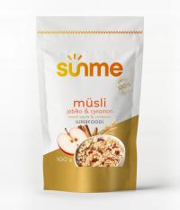 MUSLI 1kg Płatki Owsiane, Siemię, Jagody Goji, Jabłko, Cynamon Jakoś