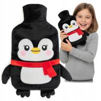 Termofor duży PINGWIN LAZYhome termofor na wodę dla dzieci gumowy pluszowy