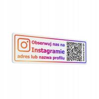 Следуйте за нами в Instagram QR-наклейка 7x22