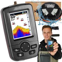 ECHOLOKATOR DO WĘDKOWANIA 100M Z ZASIĘGIEM BEZPRZEWODOWYM I LED BACKLIGHT