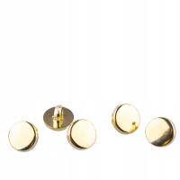 Пластиковые декоративные кнопки 10 мм золотая монета 5 штук 99
