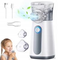 INHALATOR NEBULIZATOR DLA DZIECI DOROSŁYCH PRZENOŚNY BEZPRZEWODOWY SIATECZK