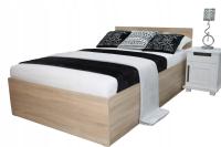 Двуспальная кровать 4D 120x200 дуб сонома стойка спальня