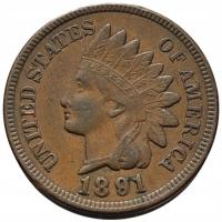 46036. USA - 1 cent - 1891r.