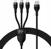 Zestaw kabli USB - USB typ C / microUSB / Lightning Baseus