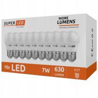 Żarówka LED G45 E27 7W 2835 kulka mocna biała ciepła PREMIUM