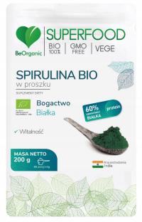 BeOrganic Spirulina Bio органический порошок 200 г