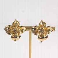 Klipsy do Uszu Lolita Akcesoria Klips do UCHA ZŁOTE KWIATY KWIATKI