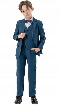 Костюм 4 cz бирюзовый 130 элегантный костюм Fly жилет причастие свадьба