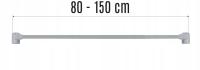 Mini karnisz Drążek do zazdrostek 80cm-150cm (D-80PR)