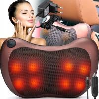 MASAŻER DO SZYI KARKU PLECÓW RAMION STÓP SHIATSU MASUJĄCY PODGRZEWANY 2w1
