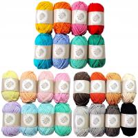 Набор хлопчатобумажной пряжи для вязания крючком 24X25 м