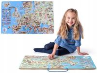 Карта Европы магнитные картинки головоломки строительные блоки большой