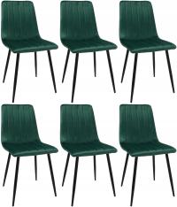 Набор из 6 стульев DANKORDESIGN AXA Bottle Green