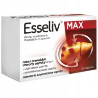 Esseliv max 450 mg, 30 kapsułek twardych
