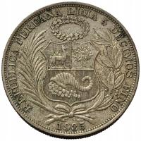 44781. Peru - 1 sol - 1935r. - Ag (25,3g/37mm)