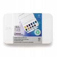 ZESTAW FARB AKWARELOWYCH AKWARELA W PÓŁKOSTKACH COTMAN 12K Winsor & Newton