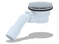 Сифон для душевого поддона очищенный сверху хром со сливом 90 мм душевой поддон