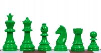 Figury szachowe plastikowe (król 95 mm) - zielone