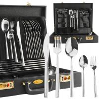 НАБОР СТОЛОВЫХ ПРИБОРОВ ЧЕМОДАН НАБОР СТОЛОВЫХ ПРИБОРОВ ЛЕНА 72EL ДЛЯ 12 ЧЕЛОВЕК КАРЛ ХАУСМАНН