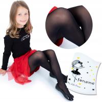 Fenome Rajstopy Velvet 30den 3D mikro CZARNE dziewczęce BEZMAJTKOWE