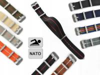 Премиум НАТО эластичный ремешок для часов несколько цветов водонепроницаемый 20 мм
