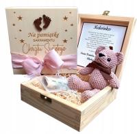 Крещение сувенир с плюшевым мишкой набор крещение подарок девочка