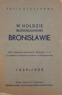 Zofia Glossówna W hołdzie błog Bronisławie 1938