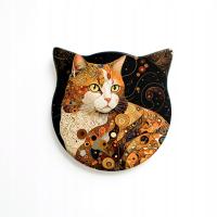 Podstawka pod kubek, podkładka Kocie Opowieści 8, ceramika 11cm