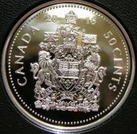 50 CENT KANADA 2016 HERB PROOF SREBRO 999 PROOF