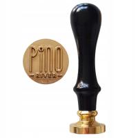 Stempel do lodu referentka z Twoim LOGO pieczęć do lodu z logo LOKALU 25 mm