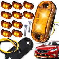 ZESTAW POMARAŃCZOWA 10 SZT LAMP OBRYSOWYCH LED OBRYSÓWKA DIODOWA + ŚRUBKI