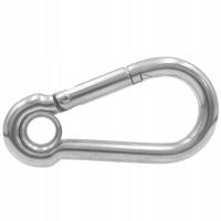 10x100 Karabińczyk Nierdzewny Z Kauszą Kwasowy 10st