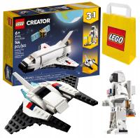 Zestaw Prezent LEGO Creator 31134 Prom Kosmiczny Wahadłowiec 3w1 6+ Torba