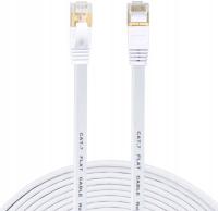 KABEL SIECIOWY LAN ETHERNET PŁASKI RJ45 CAT7 15m