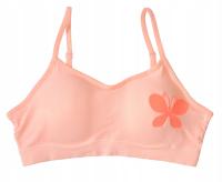 Biustonosz TOP 12-14 lat dla dziewczynki super wygodny pomarańcz