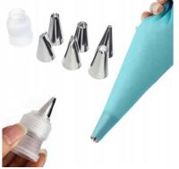 Zestaw do nadziewania RĘKAW CUKIERNICZY DEKORATOR DO TORTÓW 7 x tylki