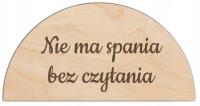 Napis na ścianę BIBLIOTECZKA DZIECIĘCA dekor NIE MA SPANIA BEZ CZYTANIA
