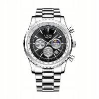 LIGE marka luksusowy nowy męski zegarek kwarcowe zegarki męskie
