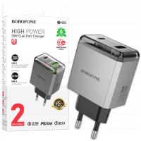 Szybka Ładowarka USB + USB-C 35W Sieciowa QC 3.0 PD Uniwersalna Do Telefonu