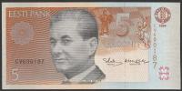 Estonia 5 koron 1994 - Paul Keres - CV - stan bankowy UNC