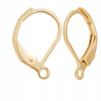 Bigle zamknięte 16mm złote powłoka IP 6szt