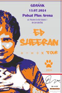 ED SHEERAN - Gdańsk (2024) Kolekcjonerski Plakat UNIQUE ART PREMIUM