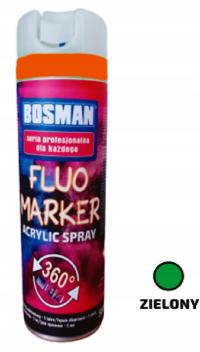 Fluomarker 500 ml Zielony Farba w sprayu Zielona Farba Geodezyjna Zielona