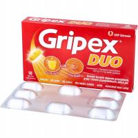 Gripex Duo 500 mg + 6,1 mg 16 tabletek przeziębienie, grypa, gorączka